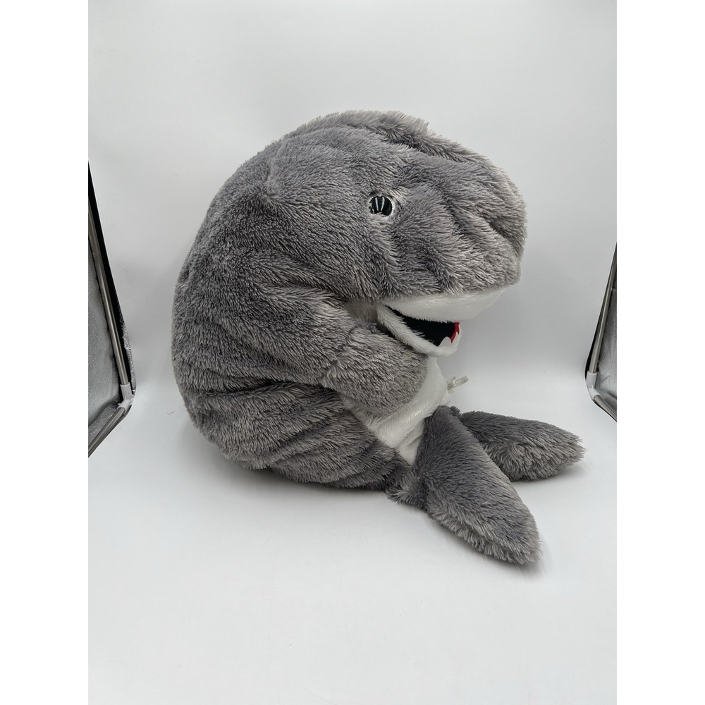 Nanco Gray Shark Plush Stuffed Animal 30" Large Soft Toy White Belly 2020
